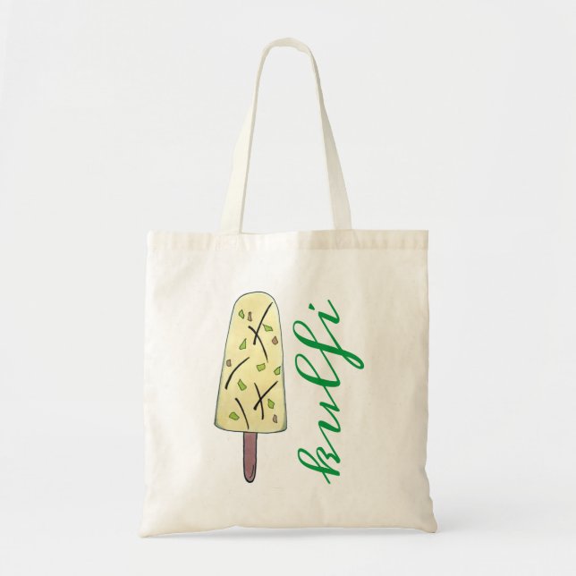 Tote Bag Kulfi Qulfi Crème indienne de glace Dessert congel (Devant)