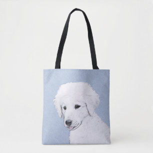 Tote Bag Kuvasz Peinture - Cute Original Chien Art