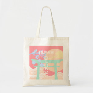 Tote Bag Kyoto Japan Pastel Travel Art