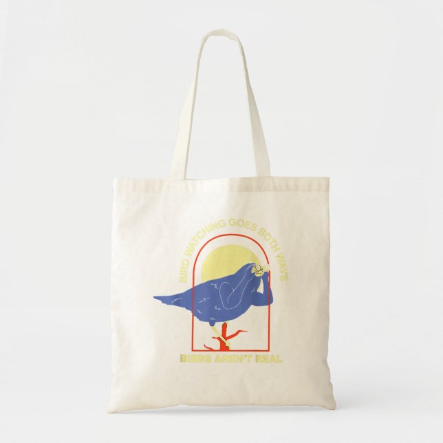 Tote Bag L’observation des oiseaux va dans les deux sens Le (Devant)