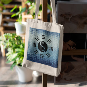 Tote Bag La balance : Ba Gua, huit trigrammes yin yang TCM