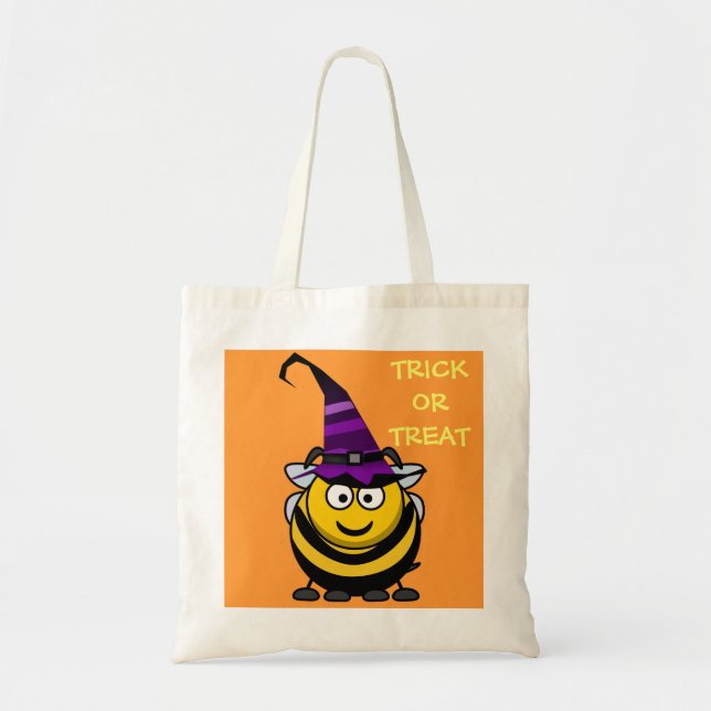 Tote Bag La bande dessinée mignonne de Halloween gaffent (Devant)