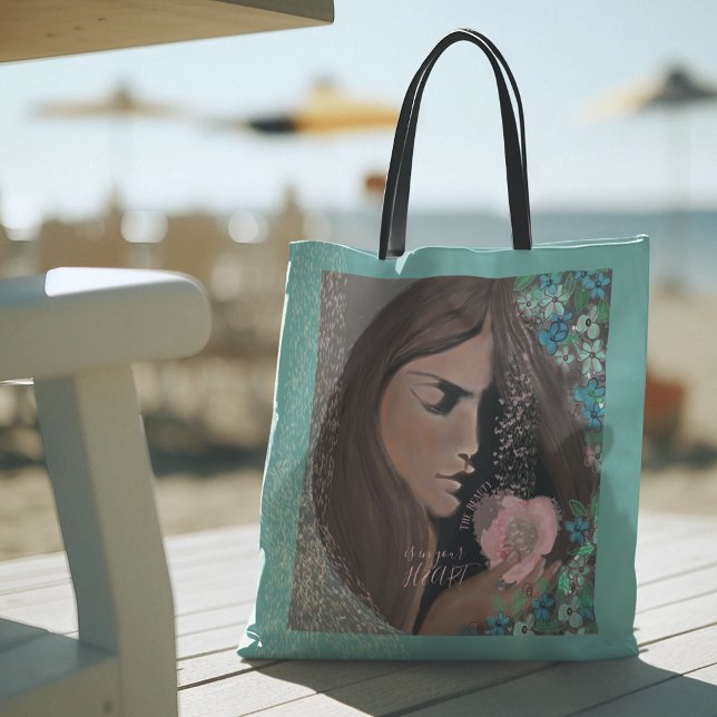 Tote Bag La beauté est dans votre coeur (The Beauty is in your HEART Tote Bag)