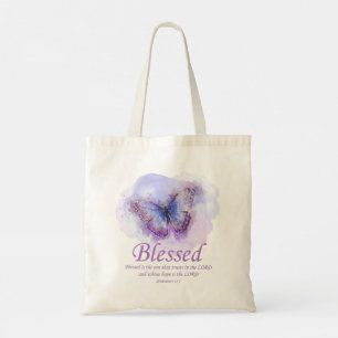Tote Bag La Bible chrétienne des femmes Verse Papillon :B