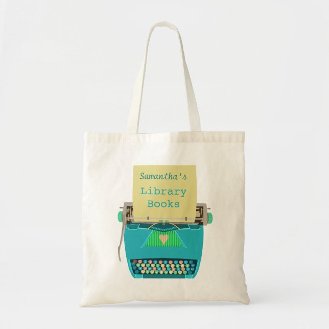 Tote Bag La bibliothèque personnalisée réserve la machine à (Devant)