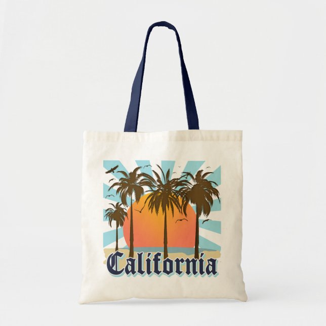 Tote Bag La Californie échoue le coucher du soleil (Devant)