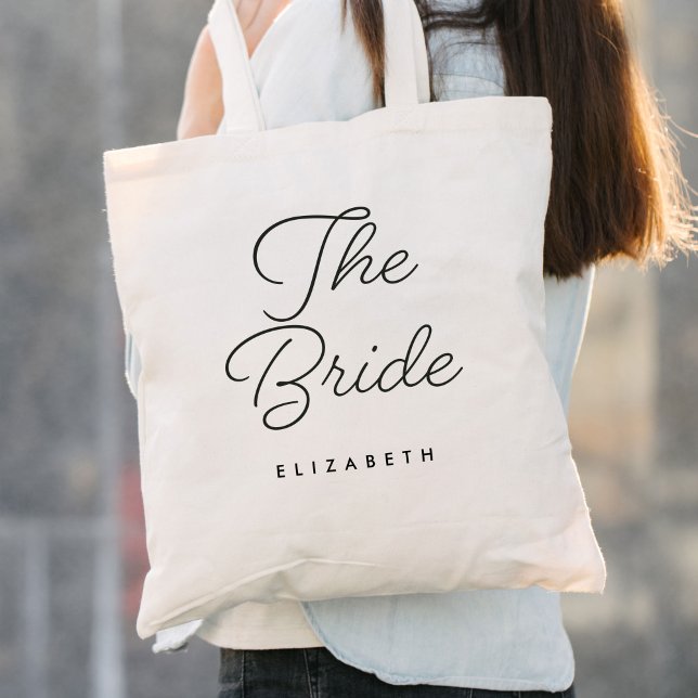 Tote Bag La calligraphie du Mariage marié (Créateur téléchargé)
