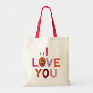 Tote Bag La Caterpillar Très Affamée   Je t'aime