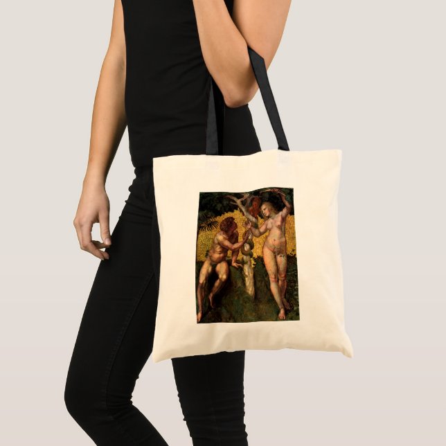 Tote Bag La chute - Adam et Ève par Raphael Sanzio (Devant (produit))