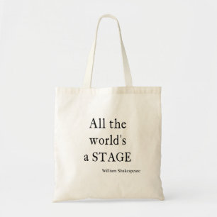 Tote Bag La citation de Shakespeare tout le monde est des