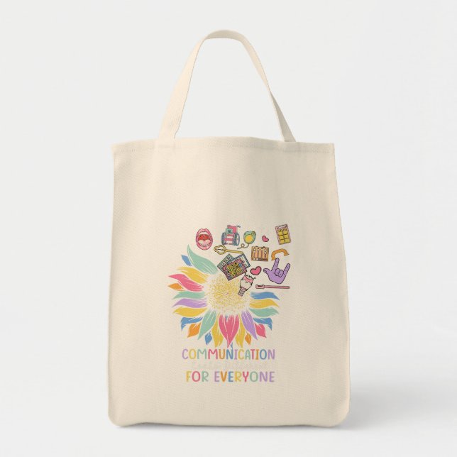 Tote Bag La Communication Semble Différente Pour Tout Le Mo (Devant)