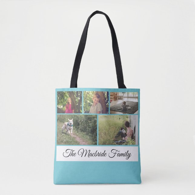 Tote Bag La coutume ajoutent votre propres collage et nom (Devant)