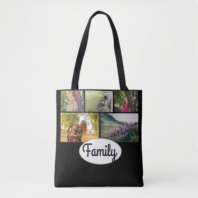 Tote Bag La coutume élégante ajoutent votre propre collage (Devant)