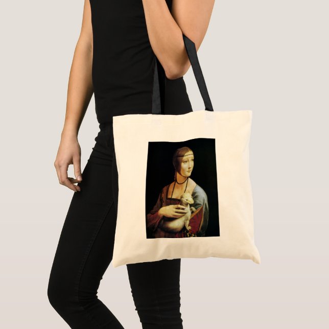 Tote Bag La Dame à l'hermine de Léonard de Vinci (Devant (produit))