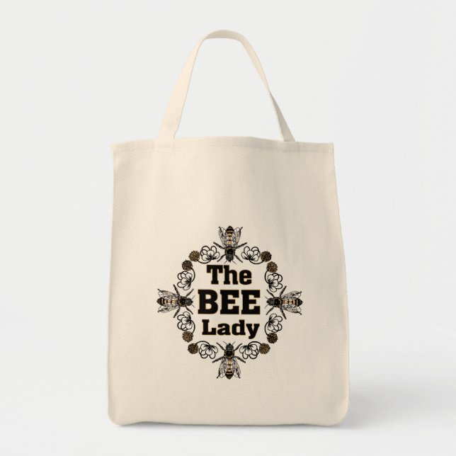 Tote Bag la dame d'abeille (Devant)