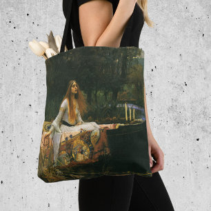 Tote Bag La Dame de Shalott sur un bateau par John William