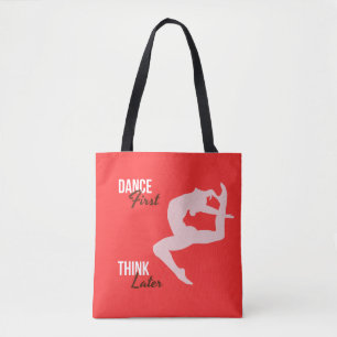 Tote Bag La danseuse Silhouette & Citation sur Vermillion A