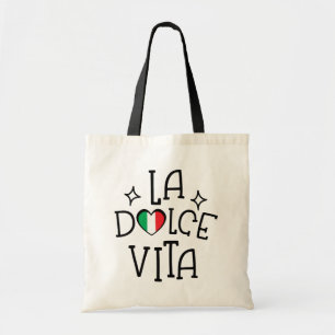 Tote Bag La Dolce Vita Drapeau Italien Cœur