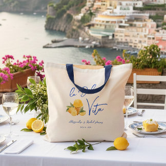 Tote Bag La Dolce Vita Élégante Réception de Mariage Italie