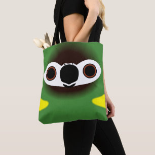Tote Bag La face d'un ara à collier jaune