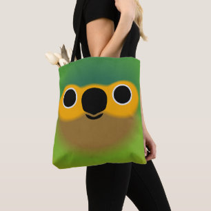 Tote Bag La face d'une perruche à gorge brune