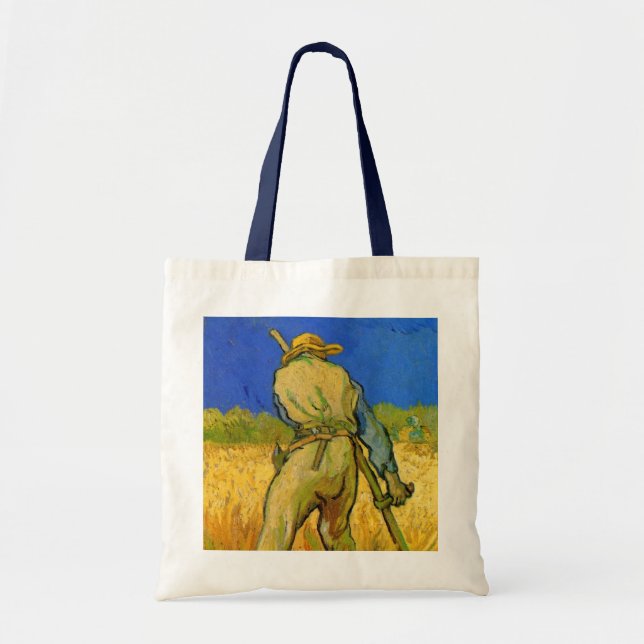 Tote Bag La Faucheuse (après Millet) par Vincent van Gogh (Devant)