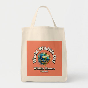 Tote Bag La Faune Compte. Journée mondiale de la faune (WWD