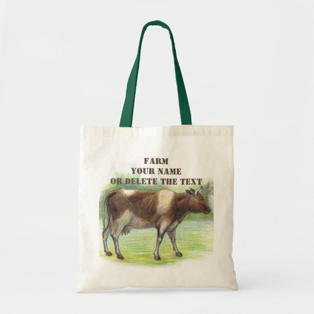 Tote Bag La ferme à la vache  (Devant)