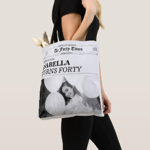 Tote Bag La fête d'anniversaire des 40 ans du journal The F