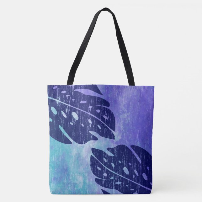 Tote Bag La feuille hawaïenne de Maikai Monstera teignent (Devant)
