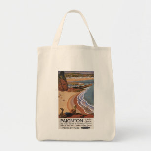 Tote Bag La fille des chemins de fer britanniques qui regar