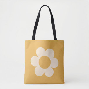 Tote Bag La Fleur 07 Fleur Jaune Retro Florale