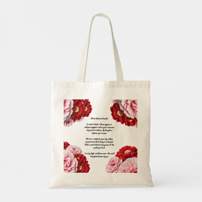 Tote Bag La floraison des débuts : une histoire de janvier (Dos)