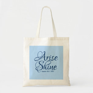 Tote Bag La foi chrétienne se lève et brille Bible Verse Bl