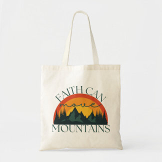 Tote Bag La foi peut déplacer les montagnes chrétiennes