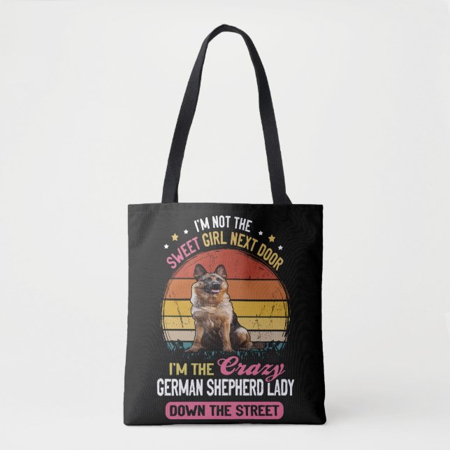 Tote Bag La Folle Dame bergère Allemande Dans La Rue (Devant)