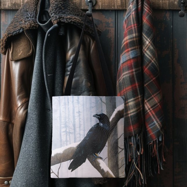 Tote Bag La forêt de Raven d'hiver (Créateur téléchargé)