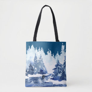 Tote Bag La forêt d'hiver Fourre-tout