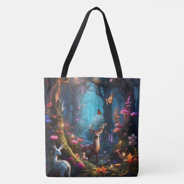 Tote Bag La forêt enchantée est une oasis mystique (Devant)