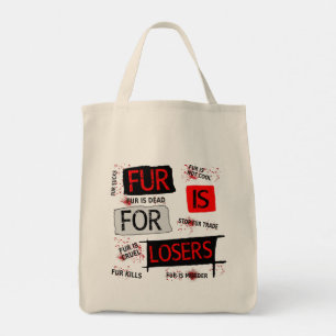 Tote Bag La fourrure est pour les perdants