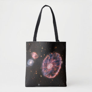 Tote Bag La Galaxie Cartwheel Et Ses Galaxies Compagnons.