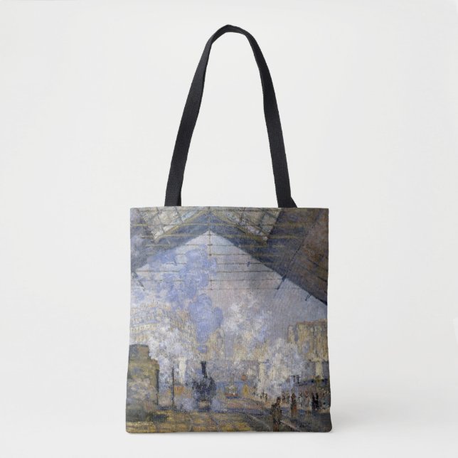 Tote Bag La gare Saint-Lazare, Monet (Devant)