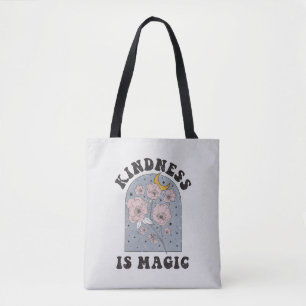 Tote Bag La gentillesse est magique Fleurs Vintages