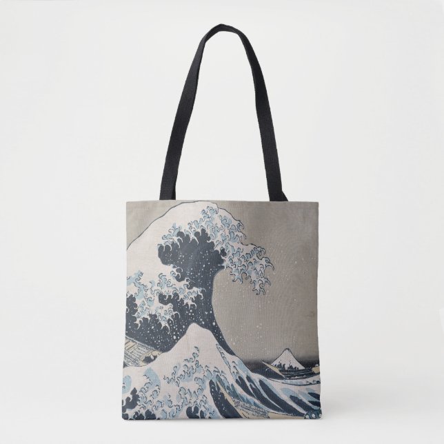 Tote Bag La grande vague de Kanagawa par Katsushika Hokusai (Devant)