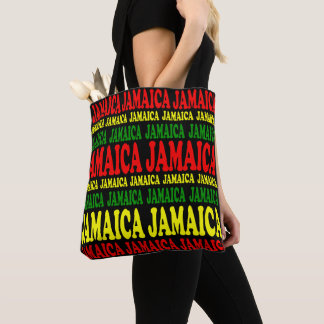 Tote Bag La Jamaïque Jamaïque Rasta jaune vert rouge