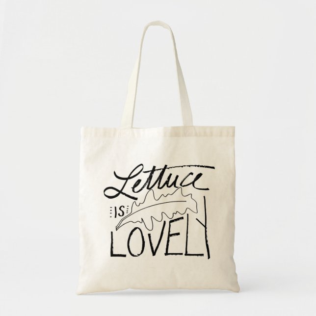 Tote Bag La laitue est beau Fourre-tout (Devant)