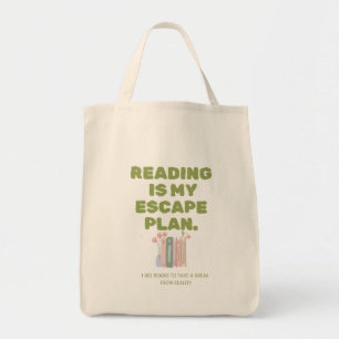 Tote Bag La lecture est mon plan d'évasion - Conception de 
