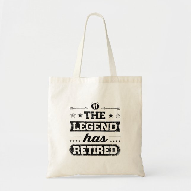 Tote Bag La légende s'est retirée (Devant)
