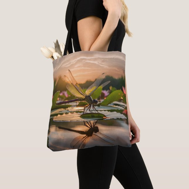 Tote Bag La libellule dans la nature (De près)