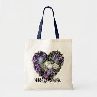 Tote Bag La licorne blanche CROIENT ! Fourre-tout